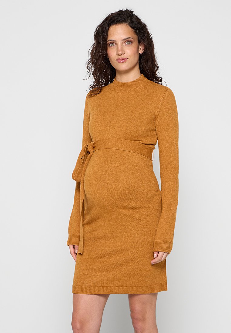 Mamalicious Gebreide jurk geel Mamalicious Gebreide jurk geel