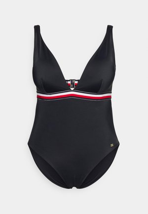TRIANGLE ONE PIECE CURVE - Plavky - desert sky