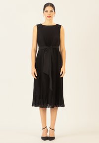 Apart MIDI-PLISSEE - Freizeitkleid - schwarz