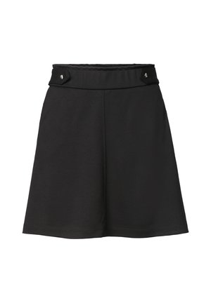 Street One, KNIEFREIER ROCK MIT KNOPFDETAILS - Jupe trapèze - black