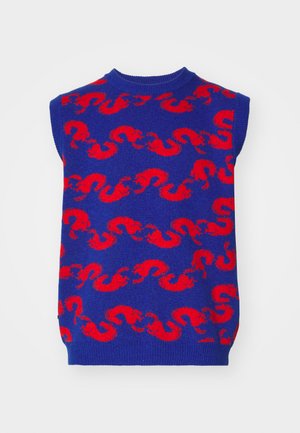 SHRIMPY HORSE VEST UNISEX - Jumper - blue/red