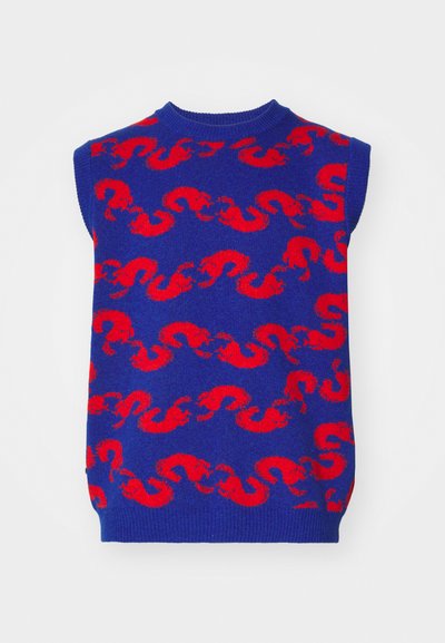 Henrik Vibskov SHRIMPY HORSE VEST UNISEX - Jumper - blue/red