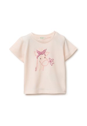 United Colors of Benetton, UNISEX - T-shirt imprimé - pink