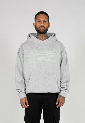 METAMORPHOSE  HEAVY OVERSIZED  - Džemperis ar kapuci - grey