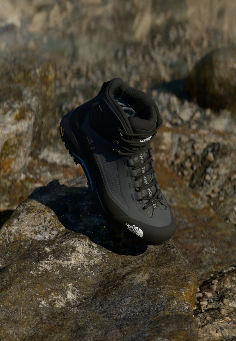 The North Face VERTO ALPINE MID GORE TEX - Mountain shoes - asphalt grey/tnf black