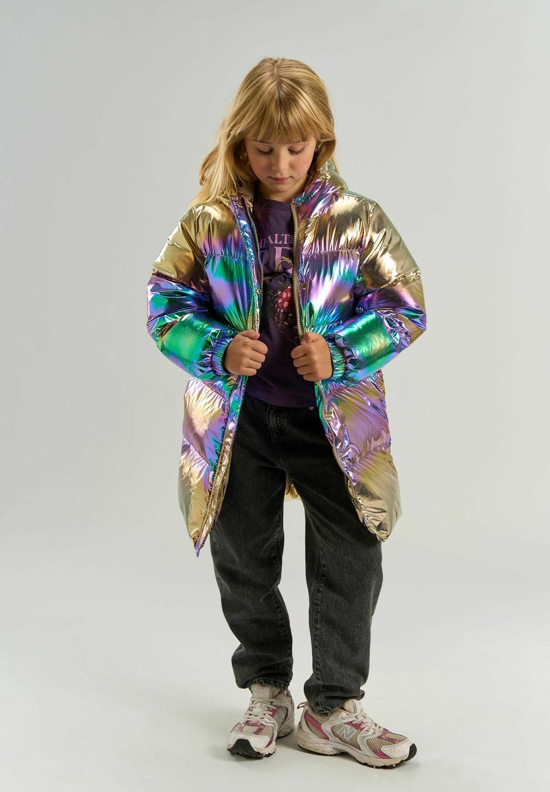 The New TNUNICCA LONG PUFFER JACKET - Χειμωνιάτικο παλτό - metallic multicolor