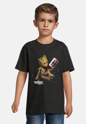 MARVEL GUARDIANS OF THE GALAXY VOL2 GROOT TAPE - Print T-shirt - schwarz