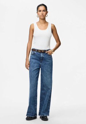 Pieces PCAMELIA TANK 2 PACK  - Top - black/bright white