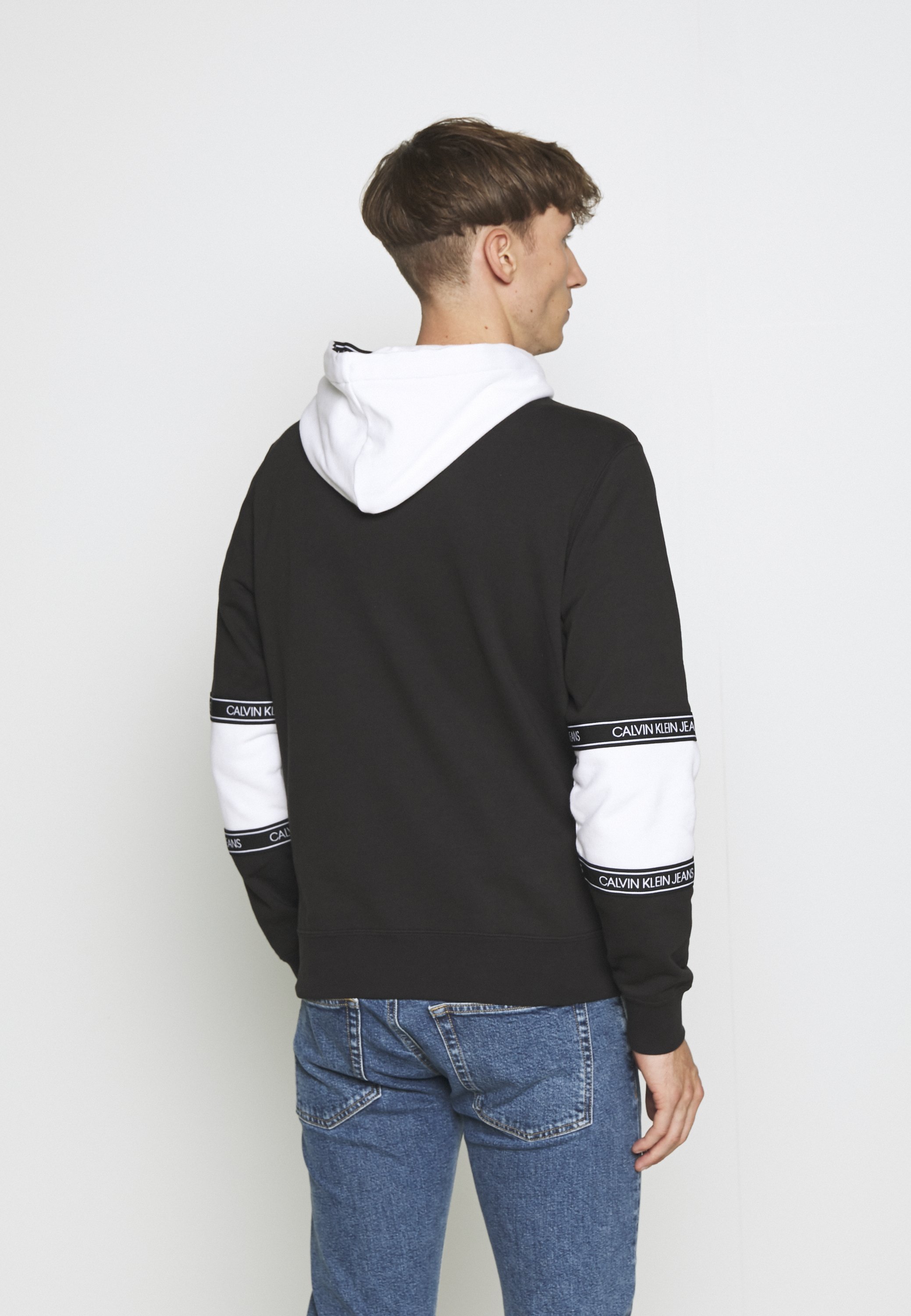 calvin klein tape hoodie