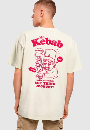 MRKEBAB HEAVY  - T-shirt print - sand