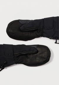 Mustmustes mustraamiga segu nahast ja pehmest kangast. Disainil on turvaline randme sulgemine ja tekstureeritud peopesa haarde jaoks.