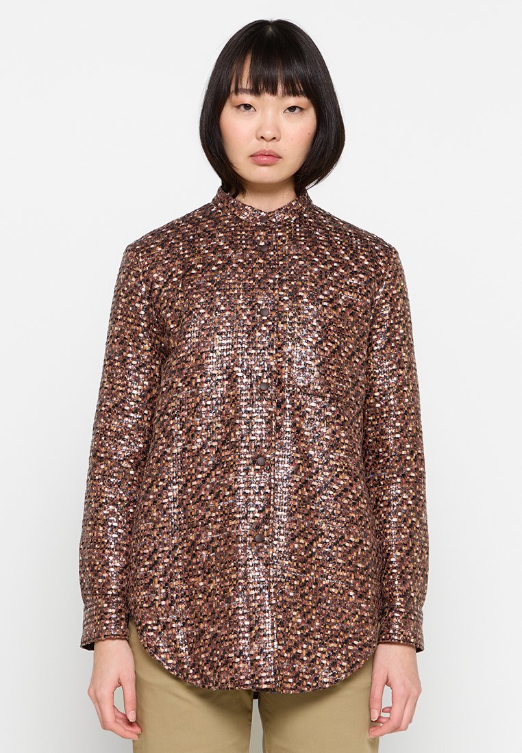 ASPESI Lichte jas bruin