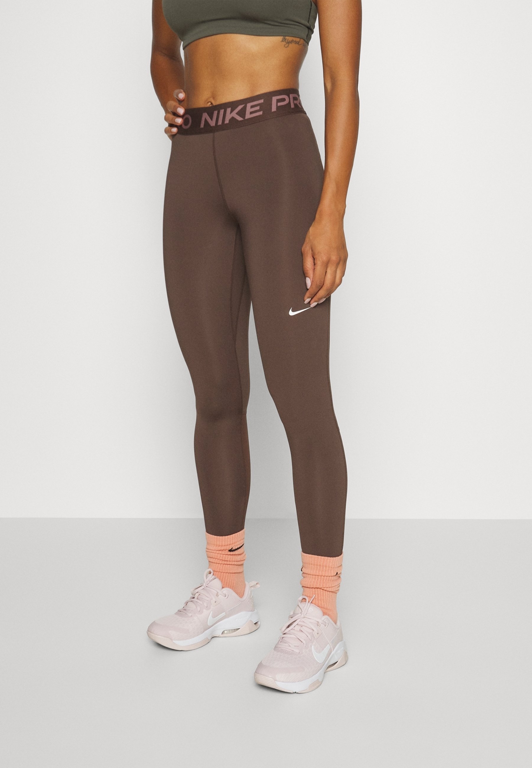 brown nike tights