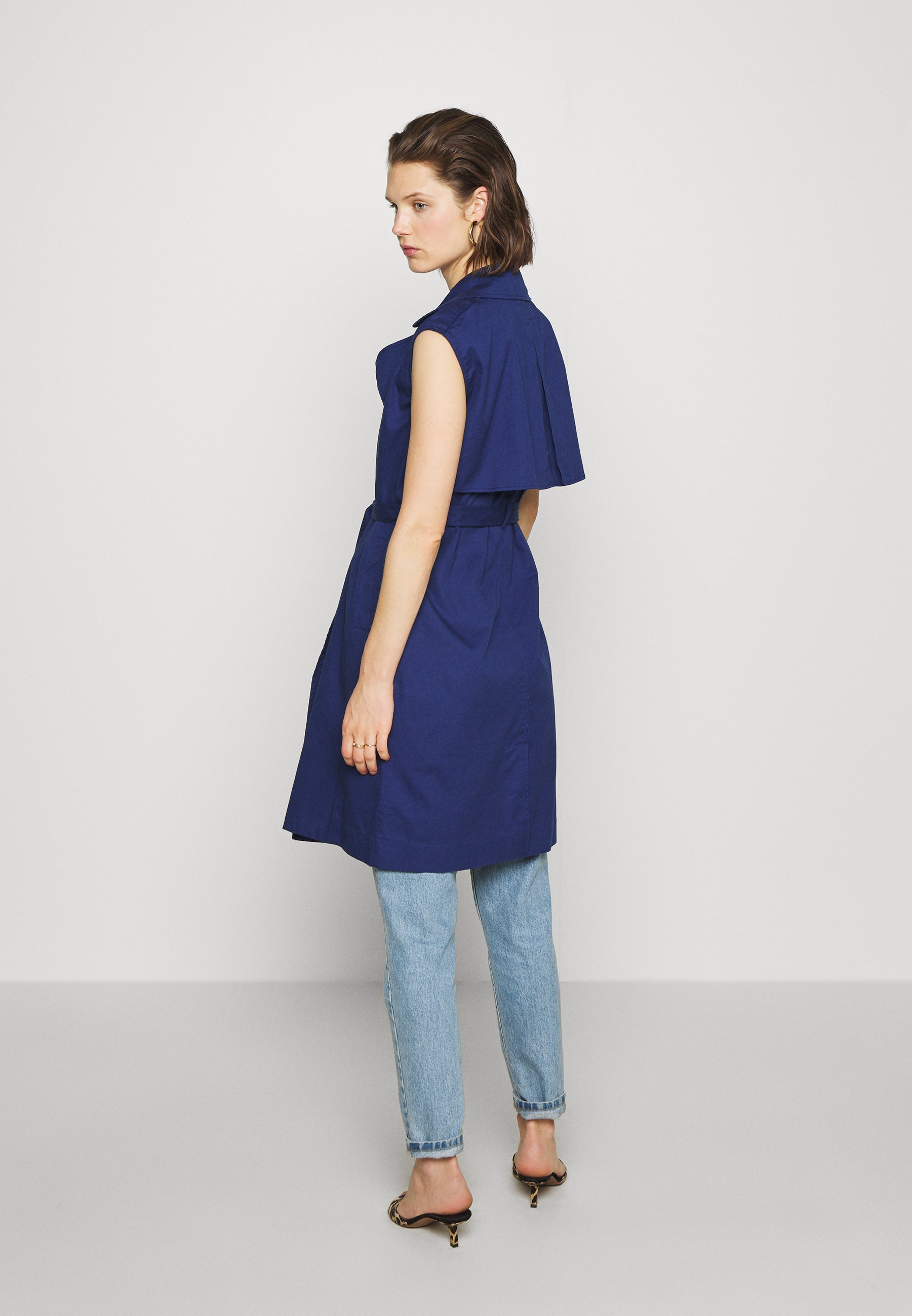 Who What Wear THE SLEEVELESS Skjortekjole navy Zalando.no Who What Wear THE SLEEVELESS - Skjortekjole - navy