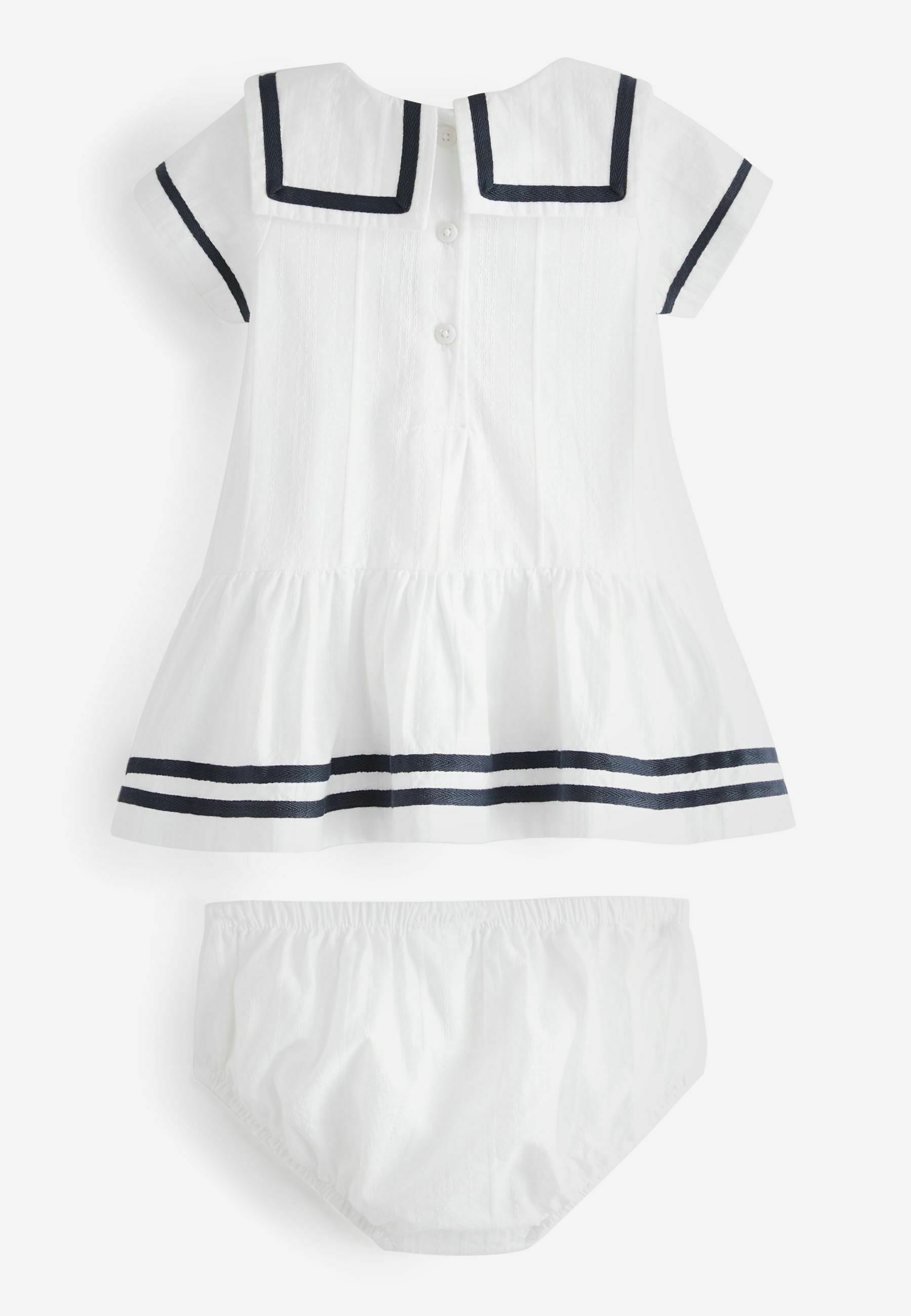 SAILOR - Day dress - white navy blue 