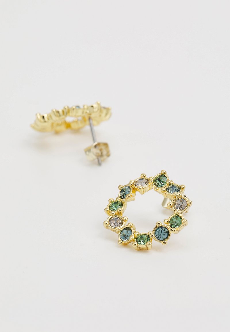 Ted Baker CRESINA HOOP STUD EARRING Ohrringe goldcoloured/green