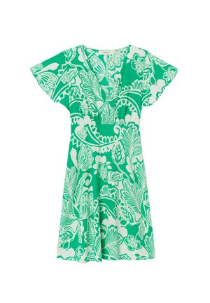Promod, ROBE COURTE À POIS - Robe de jour - imprimé vert