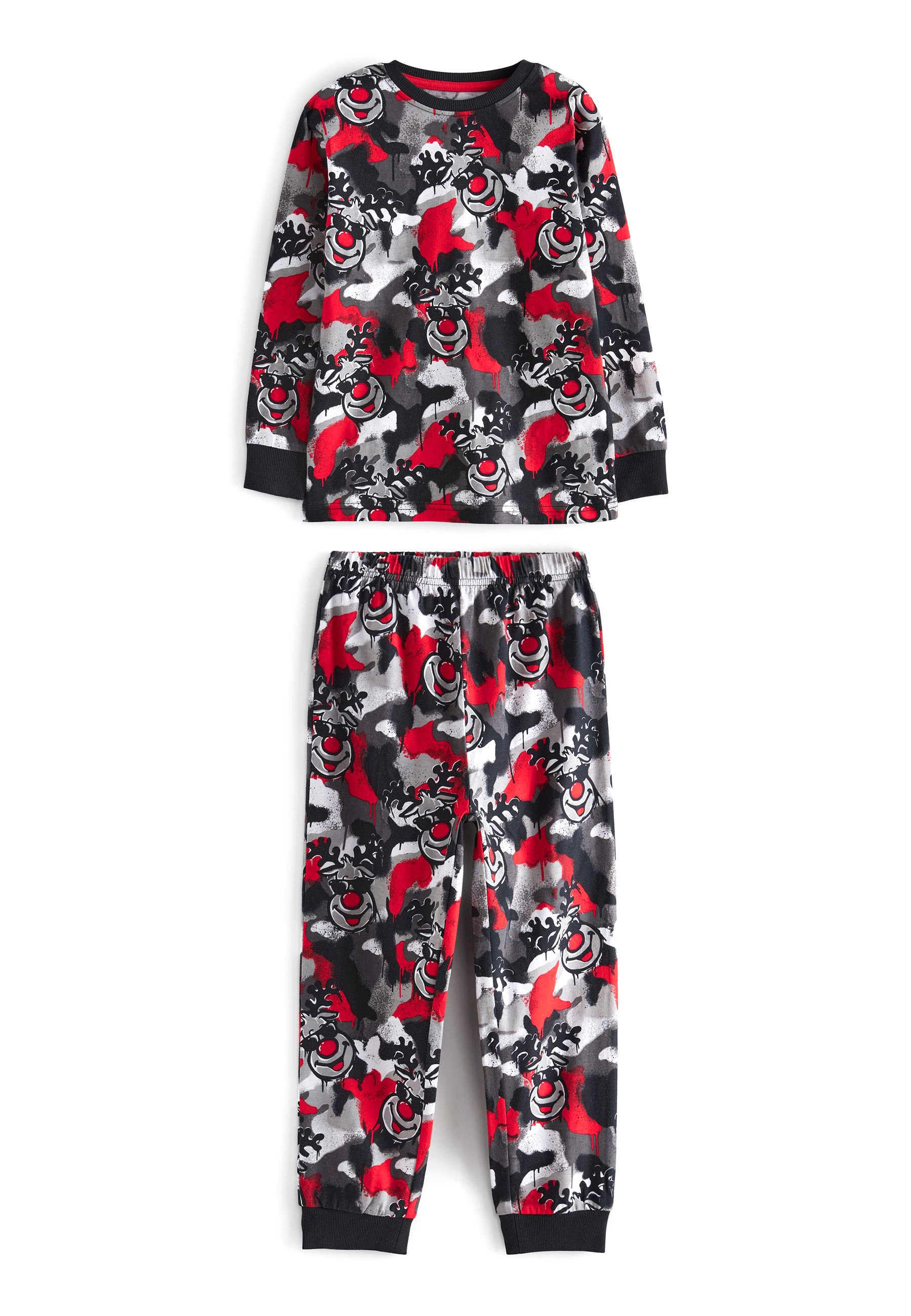 grey reindeer pajamas