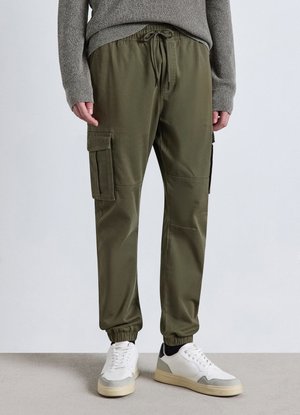 Calliope, PANTALONE LUNGO TINTA UNITA - Pantaloni cargo - verde militare