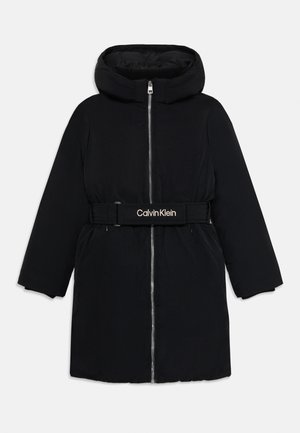 Calvin Klein Jeans CLASSIC BELTED COAT - Vinterkåpe / -frakk - black