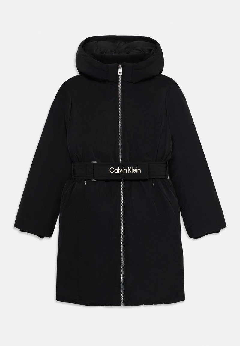 Calvin Klein Jeans CLASSIC BELTED COAT - Ziemas mētelis - black