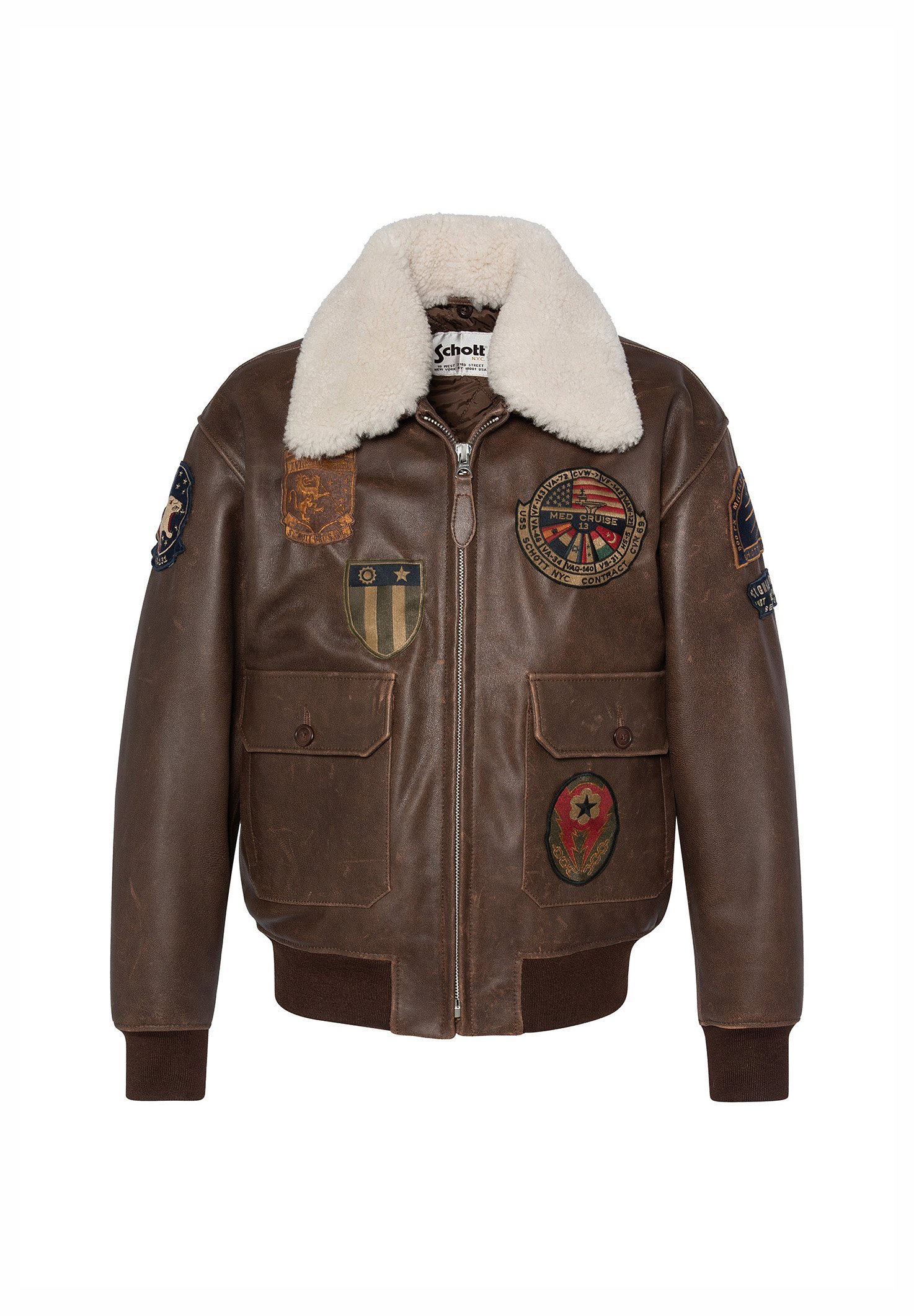 Schott AVIATOR - Bomber Jacket - brown - Zalando