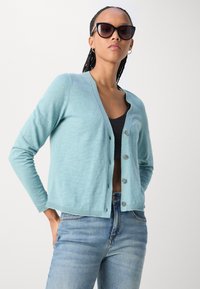 Marc O'Polo CARDIGAN LONGSLEEVE V-NECK - Ζακέτα - soft teal
