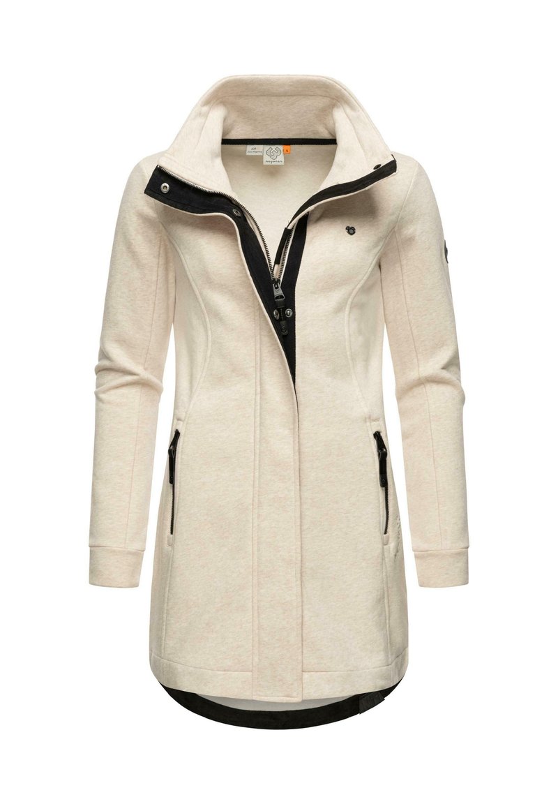 Ragwear LETRICE - Kort kåpe / frakk - beige melange/beige-melert ...