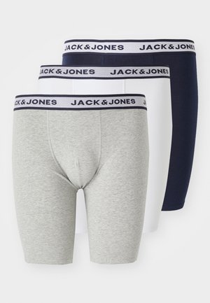 JACSOLID BRIEFS 3 PACK - Boxerbriefs - light grey/white/navy blazer