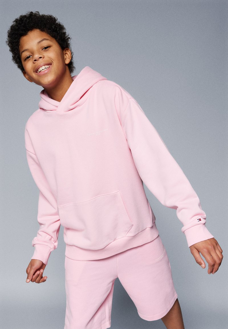 Tommy Hilfiger MINI CORP LOGO HOODIE UNISEX - Sweat à capuche - pink sugar