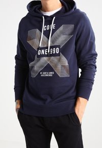 Jack & Jones Jersey con capucha - dark blue