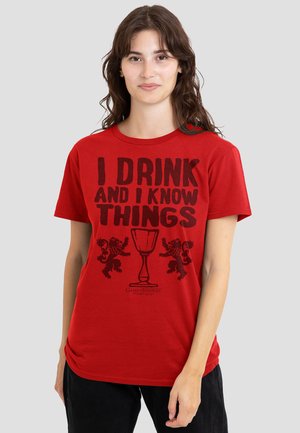Cotton Soul, GAME OF THRONES THE TYRION - Print T-shirt - red