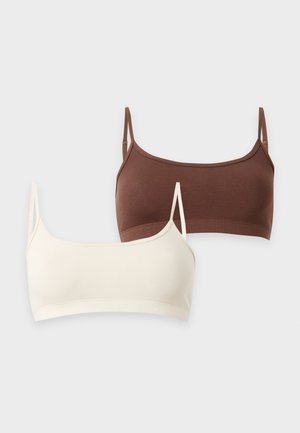 Even&Odd by Zalando, 2 PACK - Αθλητικό σουτιέν - brown/sand