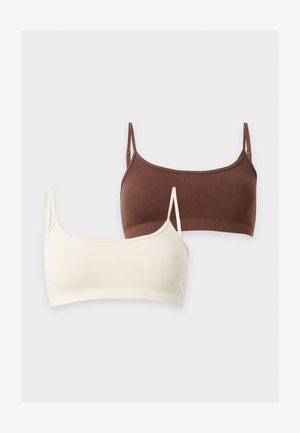 Even&Odd by Zalando, 2 PACK - Soutien-gorge de sport - brown/sand