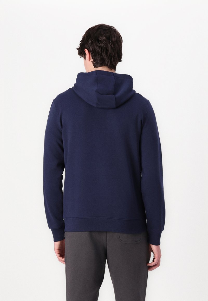 Lyle & Scott Men's Logo Zip Hoodie - Navy Blue, 100% Cotton, Drawstring Hood, Front Pockets, Size L 7 thumbnail image