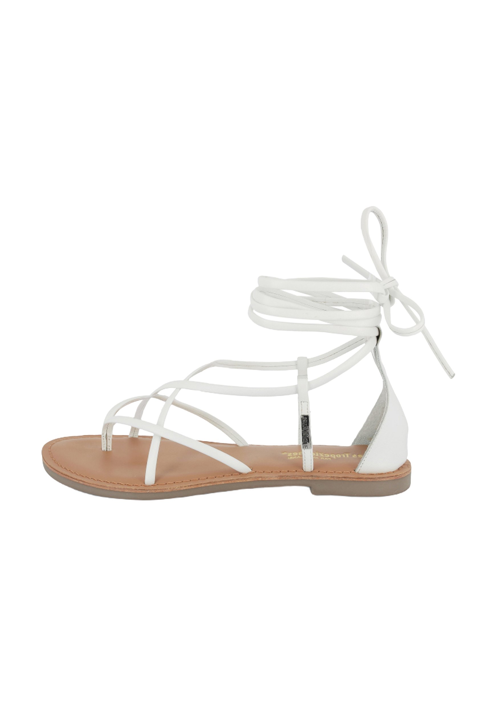 M Belarbi Sandale Plate Lacet Cheville Les Tropeziennes Par M - Main Image