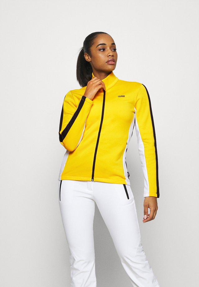 LADIES - Giacca in pile - sunflower/white/black