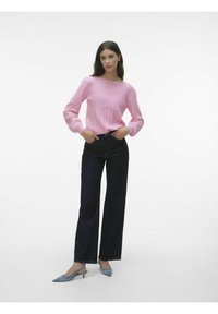 Vero Moda KAMILLE LS BOATNECK  - Džemperis - sachet pink