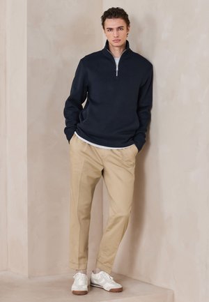Next, REGULAR FIT - QUARTER ZIP  - Sweatshirt - navy