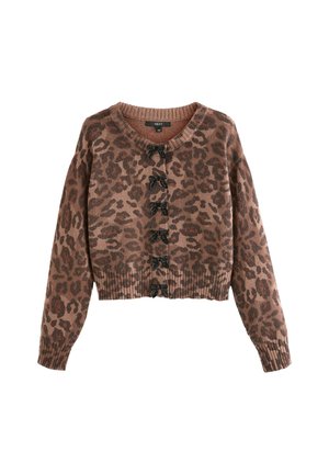 REGULAR FIT - CREW NECK  - Chaqueta de punto - leopard sequin bows