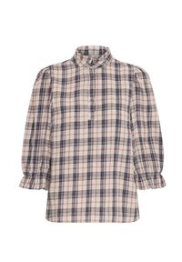Unausgewählt, beige navy check