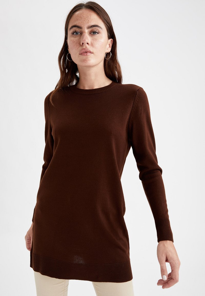 Damen Strickjacken | DeFacto LOOSE FIT Strickpullover brown/braun - HC57215 Damen Strickjacken | DeFacto LOOSE FIT Strickpullover brown/braun - HC57215