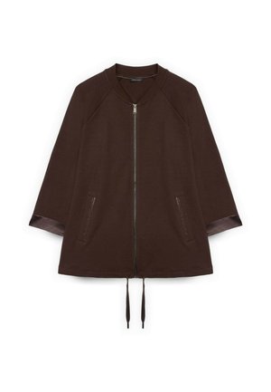 Fiorella Rubino, FELPA CON DETTAGLI E STRASS - Sweatjakke - marrone