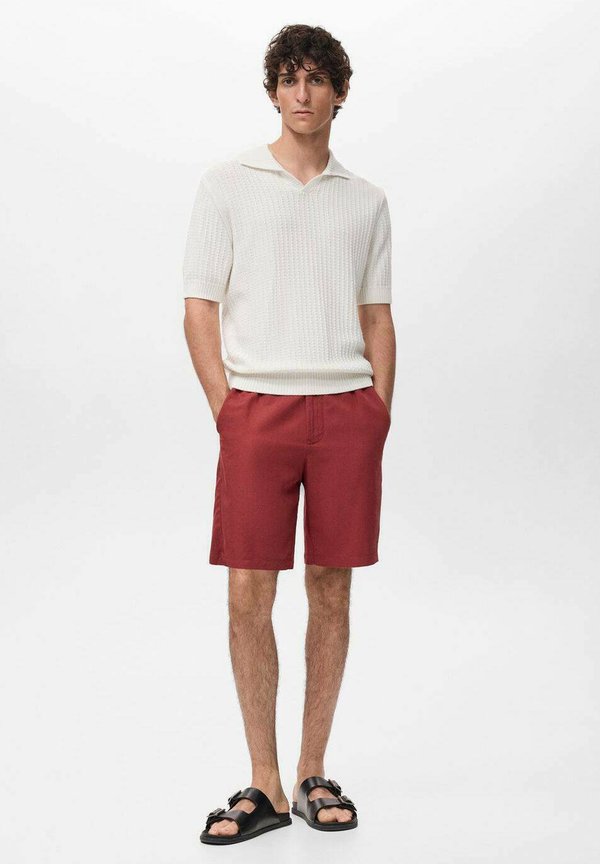 WITH AN ELASTIC WAISTBAND - Shorts - bordeaux2