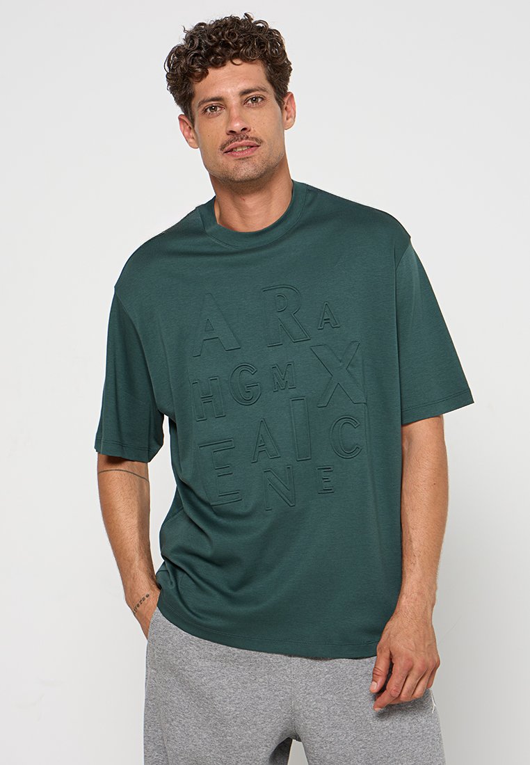 Armani Exchange T-shirt basic groen