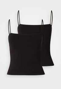 SCARLETT SHORT SINGLET 2 PACK - Topper - black