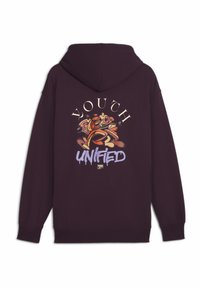 Puma DOWNTOWN GRAPHIC - Melegítőfelső - midnight plum