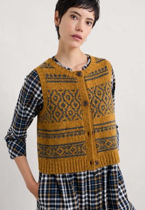 Waistcoat - yellow shingle marshland onyx