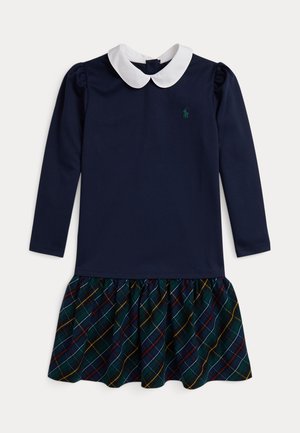 PLAID SKIRT PONTE DRESS - Rochie din jerseu - cruise navy