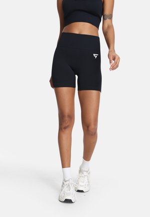 TOUGHER SEAMLESS - Športne kratke hlače - black